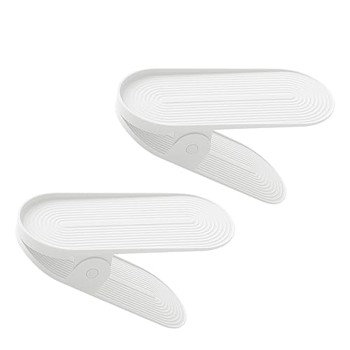 IMIKEYA 2stücke Schuhregal Aus Kunststoff Platzsparendes Loafer-Regal Abnehmbare Schuhstütze Für Wohnheime Schuhregal Für Schuhe Im Schrank Einfache Montage von IMIKEYA