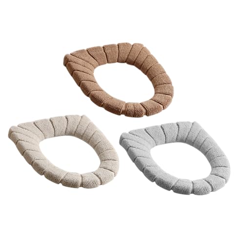 IMIKEYA 3-teiliges Universal-wc-sitzbezug-Set Warm Elastisch Dehnbar von IMIKEYA