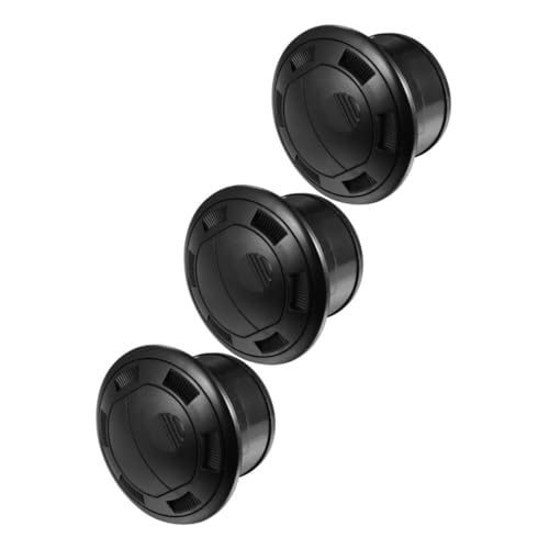 IMIKEYA 3 Stück Runde Air Conditioning Vent Outlet Teiliges mit Festen Schrauben Schwarzer Rv Luftauslass für Optimierte Luftzirkulation Einfache Wartung Passend für Wohnwagen und von IMIKEYA