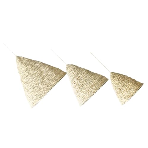 IMIKEYA 3 Stück Teiliges Boho Weiß Handgewebt Makramee Hängend Aus Naturhanf Seil Für Schlafzimmer Nachttisch Romantische Atmosphäre IMIKEYA 3 Stück Teiliges Boho Weiß Handgewebt Makramee Hängend Aus Naturhanf Seil Für Schlafzimmer Nachttisch Romantische Atmosphäre von IMIKEYA