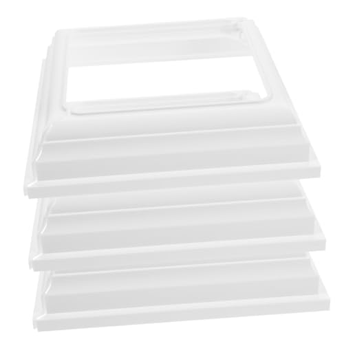 IMIKEYA 3stücke Pfostenabdeckungen Aus Geteilte Basis Quadratische Pfostenkappen Terrassengeländerschuh Pfostenschürze Ersetzen Dekorative Pfostenschürze Für Handläufe Und von IMIKEYA
