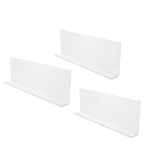 IMIKEYA 3 Stück Teiliges PVC Regaltrennsystem für Supermärkte Förmige Verstärkte Trennwände zur Warenklassifizierung für Effiziente Organisation von IMIKEYA