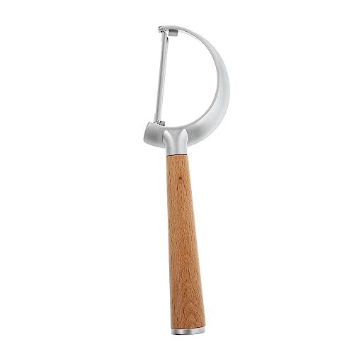 IMIKEYA 3St Schäler Apfelentkerner Obst Gemüse-Spiralisierer Kartoffelstampfer Zerhacker Kitchen Tools küchenwerkzeug gemuseschaeler holzstiel multifunktionswerkzeug Rostfreier Stahl Brown von IMIKEYA