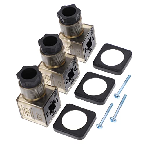 IMIKEYA 3Stücke Teiliges Magnetventil Anschlussstecker mit LED Anzeige Din für Langlebig und Robust für Elektromagnetische Spulen IMIKEYA 3Stücke Teiliges Magnetventil Anschlussstecker mit LED Anzeige Din für Langlebig und Robust für Elektromagnetische Spulen von IMIKEYA