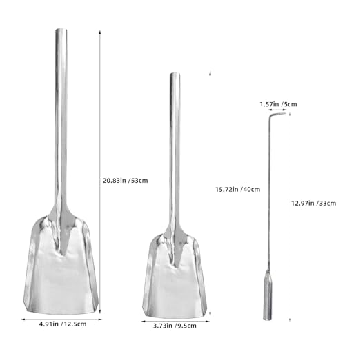 IMIKEYA 3pcws Kaminzange, Ascheschaufel-Set, Kaminbesteck aus Stahl, Holzgreifer, Kohlenschaufel, Feuerset-Werkzeuge für Holzofen, Grill IMIKEYA 3pcws Kaminzange, Ascheschaufel-Set, Kaminbesteck aus Stahl, Holzgreifer, Kohlenschaufel, Feuerset-Werkzeuge für Holzofen, Grill von IMIKEYA