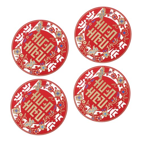 IMIKEYA 4paare Chinesische Traditionelle Hochzeits Fenster Aufkleber Magpie Tür Dekorationen Mit Klebepunkten Für Hochzeiten Und Zuhause Handgefertigte Schnitte Für Kulturellen Flair IMIKEYA 4paare Chinesische Traditionelle Hochzeits Fenster Aufkleber Magpie Tür Dekorationen Mit Klebepunkten Für Hochzeiten Und Zuhause Handgefertigte Schnitte Für Kulturellen Flair von IMIKEYA