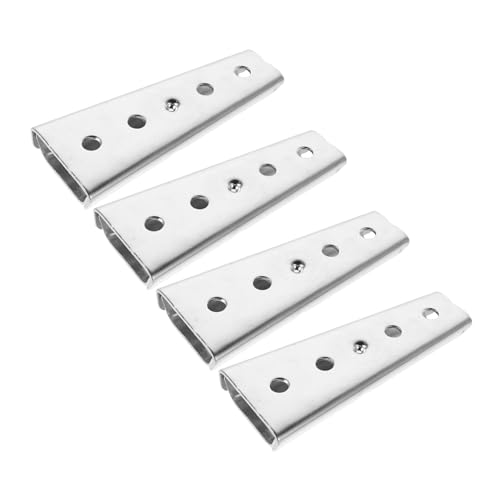 IMIKEYA 4 Paare Metall Sofaverbinder für Ecksofas Verdeckte Kopfteil Wandbefestigung Schwere Stabile Interlock Halterungen Vielseitig Kompatibel mit Bettrahmen und Möbeln von IMIKEYA