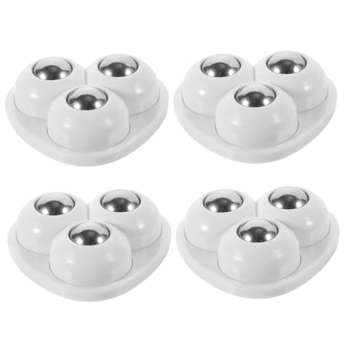 IMIKEYA 4 Stck Teiliges Selbstklebende Kleine Lenkrollen aus Robustem Material Geräuscharm und Kratzfest für Aufbewahrungsboxen Mülltonnen und Kleine Geräte Einfache Montage Drehbar von IMIKEYA