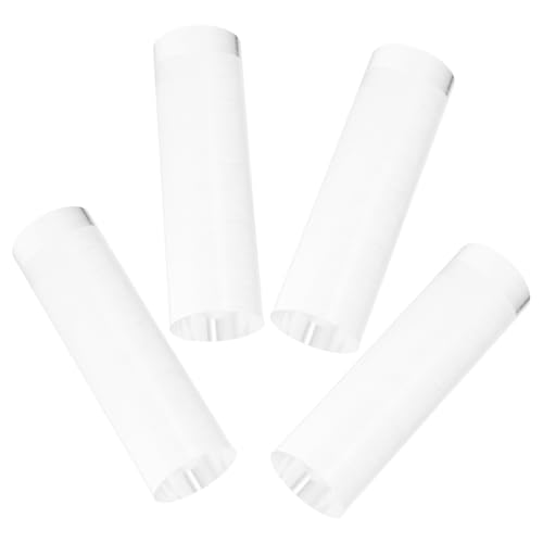 IMIKEYA 4 Stück Acryl Displayständer Klare Zylinderbasis für Schmuck Tisch Organizer für Vitrinen Stabil Modern für Einzelhandel und Zuhause von IMIKEYA