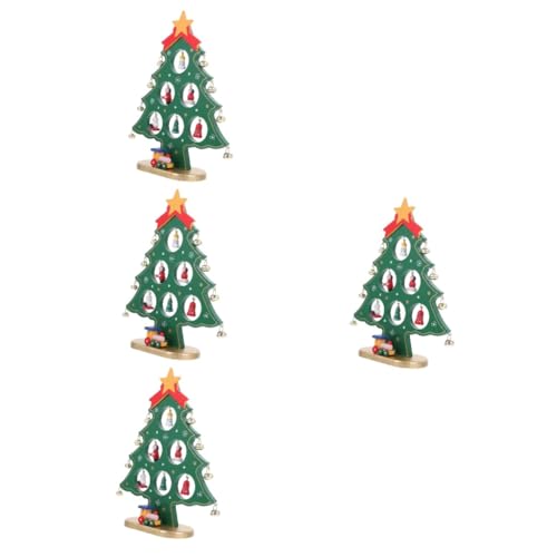 IMIKEYA 4 Stück Christbaumschmuck Weihnachts-Accessoire Feiertagstischbäume weihnachtsbaumständer weihnschtsbaumständer Mini-Tisch-Weihnachtsbaum Dekor Weihnachtsfeier liefert Schreibtisch von IMIKEYA