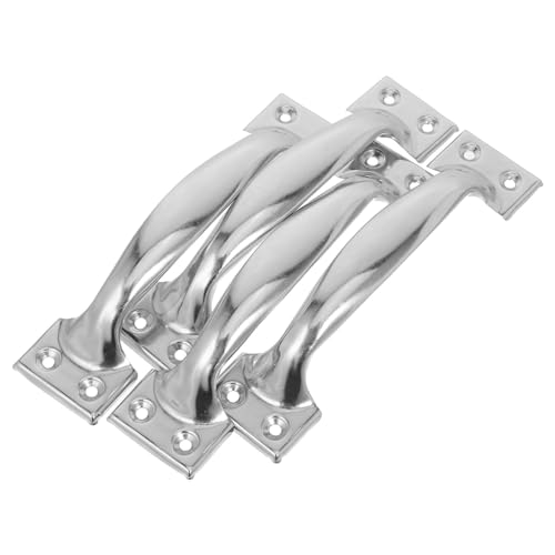 IMIKEYA 4 Stück Edelstahl Türgriff Ergonomisch Gebogener Möbelgriff Für Schrank Türen Innen Außen Robust Montierbar von IMIKEYA