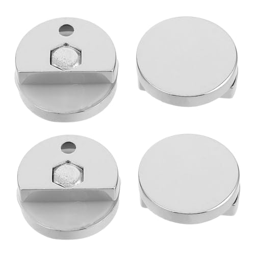 IMIKEYA 4 Stück Glashalter aus Zinklegierung Runde Spiegelhalter für Badezimmer Duschraum Büro und Küche Stabile Glasbefestigungsklammern Spiegelhalterung für Verschiedene Glasarten IMIKEYA 4 Stück Glashalter aus Zinklegierung Runde Spiegelhalter für Badezimmer Duschraum Büro und Küche Stabile Glasbefestigungsklammern Spiegelhalterung für Verschiedene Glasarten von IMIKEYA