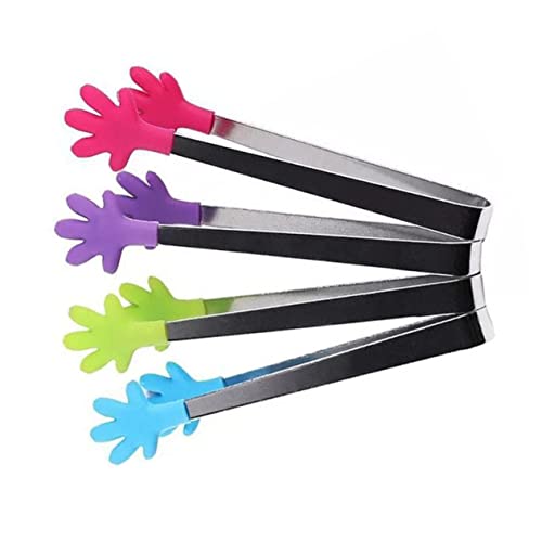 IMIKEYA Salatzange - 4-teiliger Silikon-küchenclip - Servierzange - - Design - Küchenzubehör von IMIKEYA