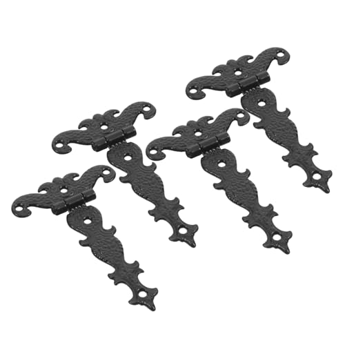 IMIKEYA 4 Stück Kleine Scharniere aus Zinklegierung für Holzschmuckkästchen Dekorative Möbel und Truhen Langlebig und Vielseitig Einsetzbar von IMIKEYA