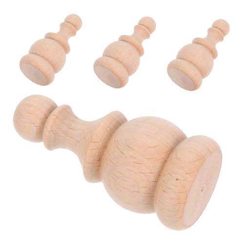 IMIKEYA 4 Stück Massive Holzkappen für Pfosten Unlackierte Vintage Gardinenstangen Endstücke Römisch Inspirierte Aufsätze mit Spitzem Abschluss Robust und Langlebig für Treppengeländer IMIKEYA 4 Stück Massive Holzkappen für Pfosten Unlackierte Vintage Gardinenstangen Endstücke Römisch Inspirierte Aufsätze mit Spitzem Abschluss Robust und Langlebig für Treppengeländer von IMIKEYA