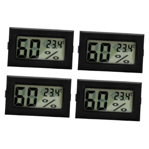 IMIKEYA 4 Stück Mini Digital Thermometer Hygrometer Kompakt und Präzise für Indoor Nutzung für Reptilien Gewächshaus Büro und Zuhause LCD Anzeige für Temperatur und Luftfeuchtigkeit IMIKEYA 4 Stück Mini Digital Thermometer Hygrometer Kompakt und Präzise für Indoor Nutzung für Reptilien Gewächshaus Büro und Zuhause LCD Anzeige für Temperatur und Luftfeuchtigkeit von IMIKEYA