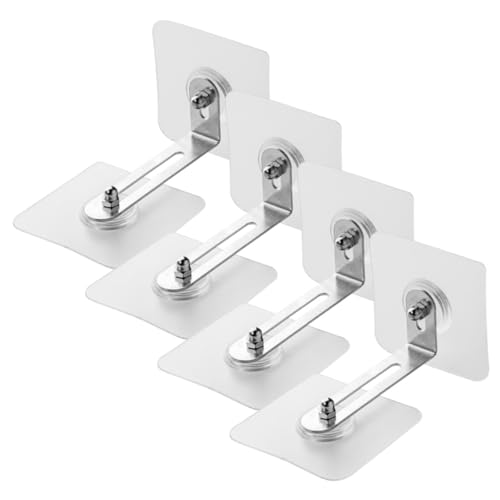 IMIKEYA 4 Stück Möbel Kippsicherung Schrankanker ohne Bohren Verstellbar Möbelbefestigung für Babyproofing Tv Stand Regal von IMIKEYA