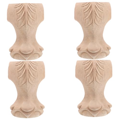 IMIKEYA 4 Stück Möbelfüße Holz Elegante Geschnitzte Möbelbeine Robust für Sofa Schrank Tisch Kommode Vielseitig Verwendbar Europäischer Stil IMIKEYA 4 Stück Möbelfüße Holz Elegante Geschnitzte Möbelbeine Robust für Sofa Schrank Tisch Kommode Vielseitig Verwendbar Europäischer Stil von IMIKEYA