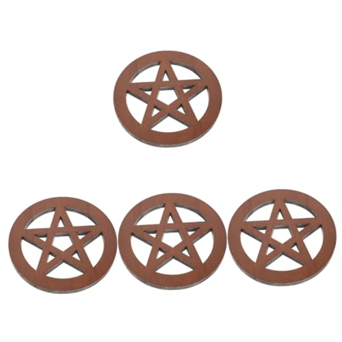 IMIKEYA 4 Stück Pentagramm-Untersetzer rustikale Home Decor wohnungseinrichtung genschenkideen hausdeko Rattan Perlen Anzeige Korb Pentakel Dekore im Retro-Stil hölzern Light Brown IMIKEYA 4 Stück Pentagramm-Untersetzer rustikale Home Decor wohnungseinrichtung genschenkideen hausdeko Rattan Perlen Anzeige Korb Pentakel Dekore im Retro-Stil hölzern Light Brown von IMIKEYA