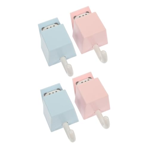 IMIKEYA 4 Stück Selbstklebende Katzenhaken Süßem Katzenmotiv Schnell Montierbar Starke Haftung Glatten Flächen Vielseitig für Bad Küche Büro zum Aufhängen von Handtüchern Schlüsseln Jacken von IMIKEYA