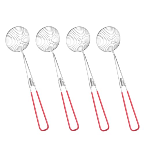 IMIKEYA 4 Stück Skimmerlöffel mit Griff Feiner für Fritteuse Nudel und Suppenküche Vielseitiger Küchenspatel Leicht zu Reinigen und Tragbar IMIKEYA 4 Stück Skimmerlöffel mit Griff Feiner für Fritteuse Nudel und Suppenküche Vielseitiger Küchenspatel Leicht zu Reinigen und Tragbar von IMIKEYA
