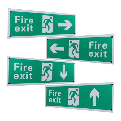 IMIKEYA 4 Stück Teiliges Aluminium Notausgangsschild mit Pfeilen Rechts Links oben Unten Langlebig Leicht zu Installieren Geeignet für Einkaufszentren Allgemeine Bereiche und Geschäfte IMIKEYA 4 Stück Teiliges Aluminium Notausgangsschild mit Pfeilen Rechts Links oben Unten Langlebig Leicht zu Installieren Geeignet für Einkaufszentren Allgemeine Bereiche und Geschäfte von IMIKEYA