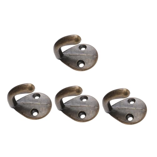 IMIKEYA 4 Stück Teiliges American Style Wandhaken aus Langlebigem Material Praktischer Retro Kleiderhaken zur Wandmontage Kompakt für Schlafzimmer und Badezimmer Platzsparender Organizer von IMIKEYA