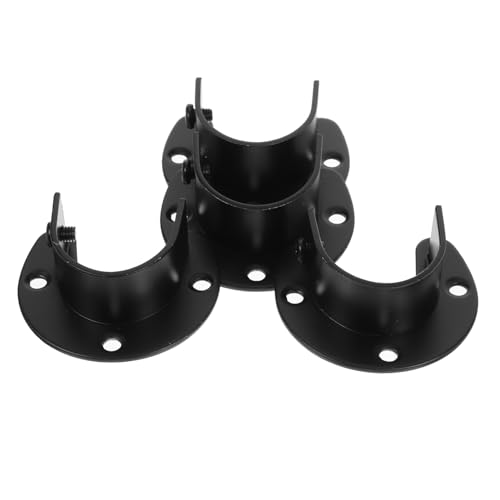 IMIKEYA 4 Stück Teiliges Edelstahl Wandhalterung für Garderobenstangen mit Ø Rostfrei Stabile Kleiderstangenhalterung Einfach Montierbar Vielseitig für Bad Kleiderschrank und Duschvorhang von IMIKEYA