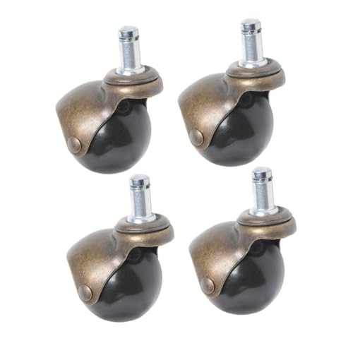 IMIKEYA 4 Stück Teiliges Kugelrollen Möbelrollen Drehbar für Sofa Stuhl und Büromöbel Antik bronze Leise Sicher und Sanft Rollend Geeignet für Teppich und Industrieeinsatz von IMIKEYA