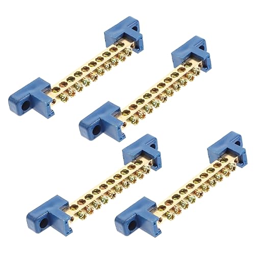 IMIKEYA 4 Stück Teiliges Kupfer Verteilerblock mit Isolierter Kunststoffbasis Korrosionsbeständiger Terminal Bus Bar Verteilerklemme für Auto und Elektroanlagen IMIKEYA 4 Stück Teiliges Kupfer Verteilerblock mit Isolierter Kunststoffbasis Korrosionsbeständiger Terminal Bus Bar Verteilerklemme für Auto und Elektroanlagen von IMIKEYA
