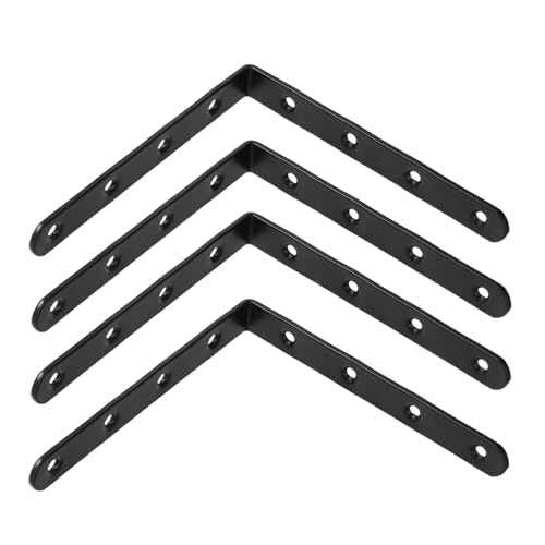 IMIKEYA 4 Stück Teiliges Metall winkelverbinder Eisen Schwer Belastbar Stabile Befestigung für Holzregale Bücherregale Zäune und Schränke Einfache Montage Langlebig und Robust von IMIKEYA