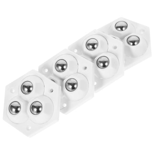 IMIKEYA 4 Stück Teiliges Selbstklebende Kleine Drehbare Möbelrollen mit Geräuscharmem Lager Verschleißfest und Einsetzbar für Aufbewahrungsboxen Schränke und Haushaltsgeräte von IMIKEYA