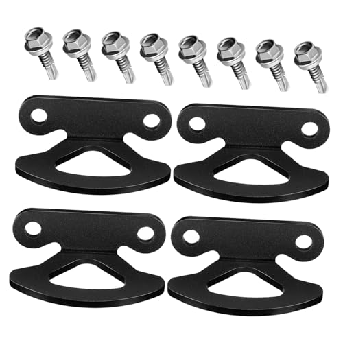 IMIKEYA 4 Stück Teiliges Truck Bed Hooks aus Metall mit Schrauben Surface Mount Tie Down Anchors für hohe Tragfähigkeit Sichere Ladungssicherung Einfache Montage Robust und Langlebig IMIKEYA 4 Stück Teiliges Truck Bed Hooks aus Metall mit Schrauben Surface Mount Tie Down Anchors für hohe Tragfähigkeit Sichere Ladungssicherung Einfache Montage Robust und Langlebig von IMIKEYA