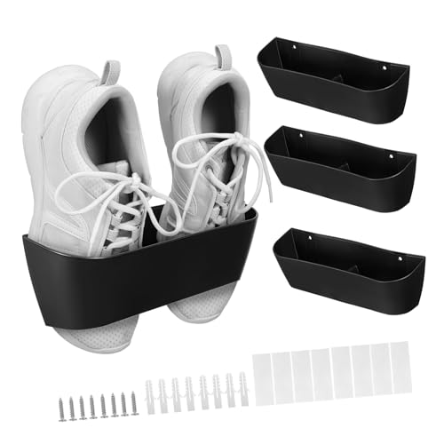 IMIKEYA 4 Stück Teiliges Wand schuhregal aus Robustem Platzsparend und Modern zur Einfachen Montage mit Schrauben oder Kleber Vielseitig für Hausschuhe und Slipper für Kleine Räume IMIKEYA 4 Stück Teiliges Wand schuhregal aus Robustem Platzsparend und Modern zur Einfachen Montage mit Schrauben oder Kleber Vielseitig für Hausschuhe und Slipper für Kleine Räume von IMIKEYA