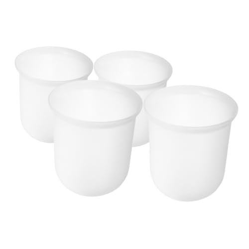 IMIKEYA 4 Stück Toilettenbürstenbecher Wc-bürstenbecher Mit Kugelfuß Wc-bürstenständer Badezimmerbürstenschale Toilettenbürste Mit Runder Basis Badezimmerreinigungsteil Transparent Plastik von IMIKEYA