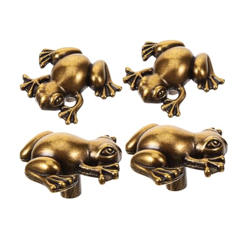 IMIKEYA 4 Stück Vintage Metall Schrankknöpfe Froschform Zinklegierung Möbelgriffe Kommodengriffe für Türen Schlafzimmer Kleiderschrank Dekoration IMIKEYA 4 Stück Vintage Metall Schrankknöpfe Froschform Zinklegierung Möbelgriffe Kommodengriffe für Türen Schlafzimmer Kleiderschrank Dekoration von IMIKEYA
