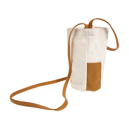 IMIKEYA 4 Stück Wasserbeutel Tragetasche Für Weinflaschen Halter Körper Schützend Weintragetasche Stange Träger Tragbare Weintasche Tragbare Wasserflasche Segeltuch Brown Wiederverwendbar von IMIKEYA