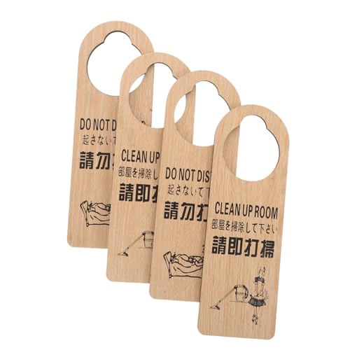 IMIKEYA 4 Stücke Teiliges Doppelseitiges Holz Türschild mit Reversiblem Bitte nicht Stören und Bitte Reinigen Aufdruck Langlebiger Privacy Door Hanger für Hotel Büro und Zuhause Robuste IMIKEYA 4 Stücke Teiliges Doppelseitiges Holz Türschild mit Reversiblem Bitte nicht Stören und Bitte Reinigen Aufdruck Langlebiger Privacy Door Hanger für Hotel Büro und Zuhause Robuste von IMIKEYA