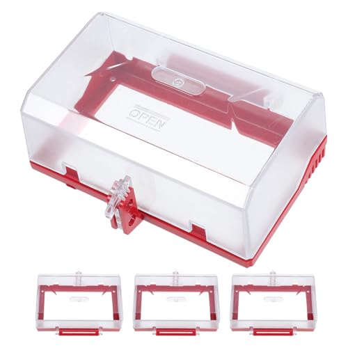 IMIKEYA 4-teilige Steckdosenabdeckungen: Steckdosenabdeckung 86 – transparente, wasserdichte Schaltbox – Steckdosenschutz für den Innen- und Außenbereich für die Wand im Badezimmer zu Hause oder von IMIKEYA