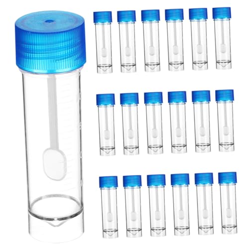 IMIKEYA 40 Stück Bequemer Probensammler stuhlprobe topf Kotprobensammler Stuhlbecher Becher für Kotproben Stuhlbehälter Stuhlsammelbehälter Probentestbecher Transparent von IMIKEYA