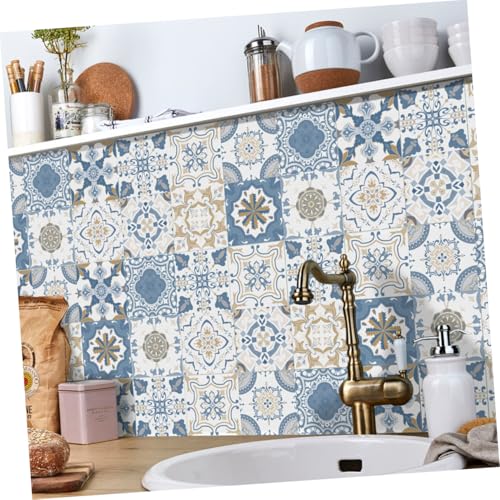 IMIKEYA 48 Stück Teiliges Vintage Fliesenaufkleber Selbstklebend Wasser Ölbeständig Pvc material Ablösbar Dekorative Wandsticker für Küche Bad Wohnzimmer Modernes Mosaikdesign IMIKEYA 48 Stück Teiliges Vintage Fliesenaufkleber Selbstklebend Wasser Ölbeständig Pvc material Ablösbar Dekorative Wandsticker für Küche Bad Wohnzimmer Modernes Mosaikdesign von IMIKEYA