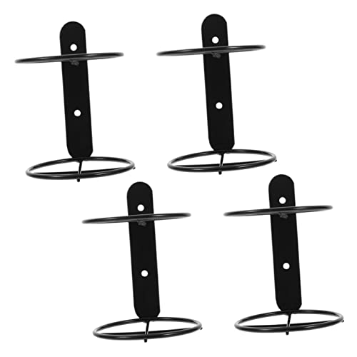 IMIKEYA 4stücke Wandmontiertes Weinregal Aus Metall Für Einzelne Flaschen Modernes Design Zum Anbringen Wand Für Zuhause Und Küche Glatte Oberfläche Ohne Grate von IMIKEYA