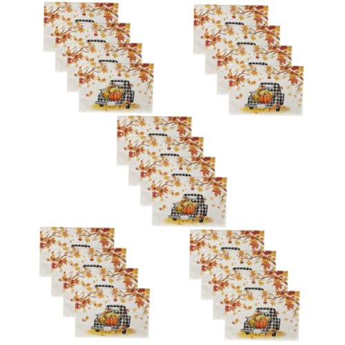 IMIKEYA 5 Sätze Auto Karte Tischset Esstischdekor Runde Tischsets Unordentliche Matte Party Dekoration Place Mats Partygeschenk Wärmeisolierendes Pad Polyester (Polyester) 4 Stück * 5 von IMIKEYA