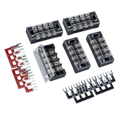 IMIKEYA 5 Sätze Poliger Zweireihiger Schraubklemmen klemmblock Schwarze Anschlussleiste mit Isolierten Terminal positionen Robustes Steckverbinder Saubere Stromverteilung IMIKEYA 5 Sätze Poliger Zweireihiger Schraubklemmen klemmblock Schwarze Anschlussleiste mit Isolierten Terminal positionen Robustes Steckverbinder Saubere Stromverteilung von IMIKEYA
