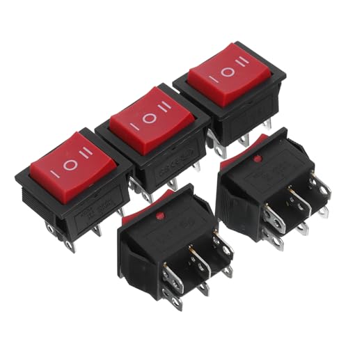 IMIKEYA 5 Stück Teiliges Boot Kippschalter Robuster Auto Wippschalter Zuverlässiger Heavy Duty Toggle Switch Einfache Installation Sicherer Reset für Mechaniker und DIY einsatz von IMIKEYA