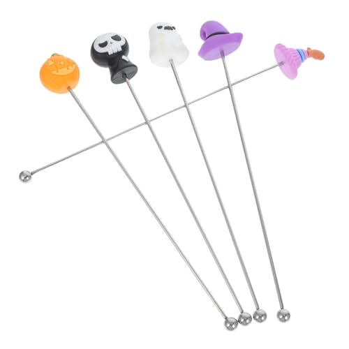 IMIKEYA 5 Stück Teiliges Halloween Rührstäbe mit Langem Griff Wiederverwendbare Mischstäbe für Getränke und Cocktails für Partys und Alltag IMIKEYA 5 Stück Teiliges Halloween Rührstäbe mit Langem Griff Wiederverwendbare Mischstäbe für Getränke und Cocktails für Partys und Alltag von IMIKEYA