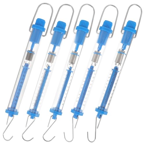 IMIKEYA 5 Stück Teiliges Mechanische Newton Federwaagen mit Transparentem Gehäuse Präzise Federkraftmesser Robust und Rostfrei für Labor Experimentwerkzeuge Hängend mit Stabilem Haken IMIKEYA 5 Stück Teiliges Mechanische Newton Federwaagen mit Transparentem Gehäuse Präzise Federkraftmesser Robust und Rostfrei für Labor Experimentwerkzeuge Hängend mit Stabilem Haken von IMIKEYA