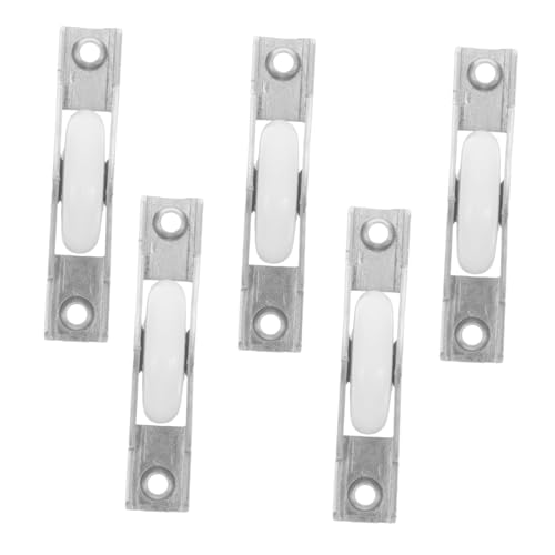 IMIKEYA 5 Stück Teiliges Schiebetür Robustem Stahl mit Geräuscharmem Nylonpulley Einfache Montage Langlebig und Geräuschreduzierend Geeignet für Schiebetüren Fenster und Schrankhardware von IMIKEYA