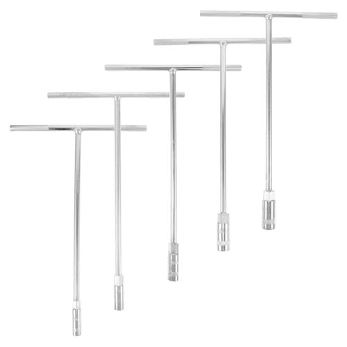 IMIKEYA 5 Stück Teiliges T-griff Steckschlüssel Verlängerte Metall Sechskant Nuss Schraubenschlüssel mit Ergonomischem Griff für Präzise Wartung und Reparatur in Engen Bereichen IMIKEYA 5 Stück Teiliges T-griff Steckschlüssel Verlängerte Metall Sechskant Nuss Schraubenschlüssel mit Ergonomischem Griff für Präzise Wartung und Reparatur in Engen Bereichen von IMIKEYA