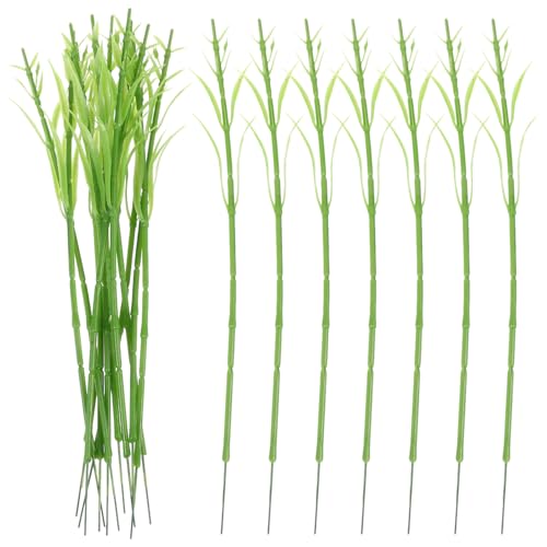 IMIKEYA 50 Stück Kunststoff-Blumenstiele Draht Künstliche Nelkenstiele Grüner Blumendraht Für DIY-Bastelsträuße Blumenarrangement-Werkzeuge von IMIKEYA